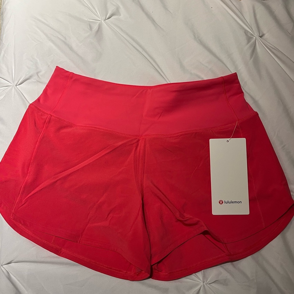 Lululemon Speed Up HR Short 4” *Lined Lip Gloss Pink